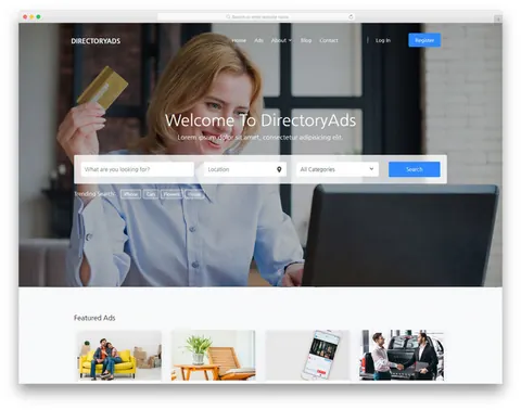 DirectoryAds website template preview