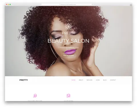 Pretty website template preview